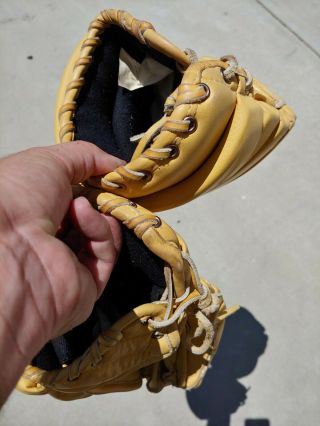 Old School Rare Vintage Leather Hockey Gloves 4