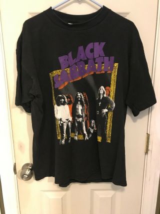 Vintage Cronies Black Sabbath Concert Tour Tshirt Teeshirt Tee Shirt Size Xl