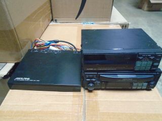 OLD SCHOOL RARE ALPINE 7980 THREE DISC CHANGER,  3347S DIGITAL EQ MADE IN JAPAN 11