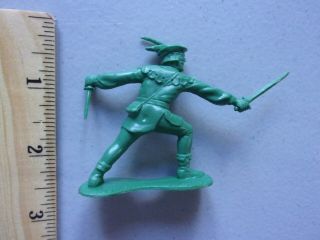 Marx Tin Litho Castle Robin Hood Playset 60mm Merry Men Figure w/ Sword,  only 2