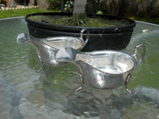 Silver Vintage Sauce Boats