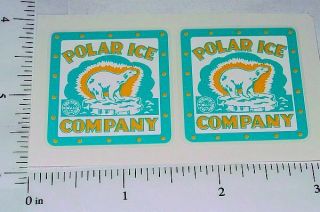 Marx Polar Ice Delivery Truck Sticker Set Mx - 008