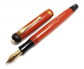 1930s Vintage Pen Montblanc Masterpiece MeisterstÜck 20 Coral Red Restored