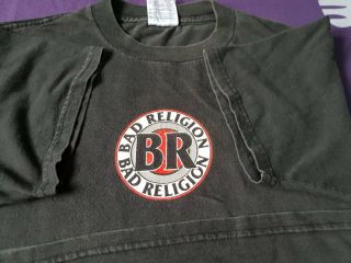 Rare 90 ' s BR Bad Religion Vintage Tour T shirt 5