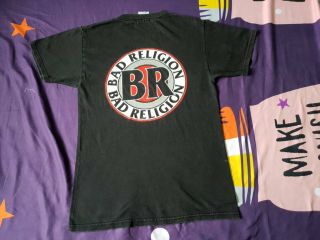 Rare 90 ' s BR Bad Religion Vintage Tour T shirt 6