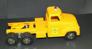 Vintage Tonka Toys Desull State Hi - Way Dept Yellow Semi - Tractor Truck Repaint Jb