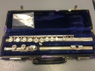 Vintage Gemeinhardt M2cs Solid Silver Flute For Repair