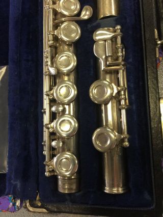 Vintage Gemeinhardt M2CS Solid Silver Flute for repair 2