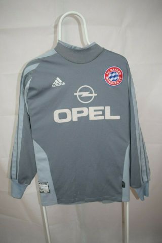 Vintage Adidas Bayern MUNICH GOALKEEPER FOOTBALL SHIRT TRIKOT KAHN 2001/2002 2