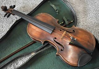 Fine German Antique/vintage Salzard Violin,  Bausch Bow & Hard Case