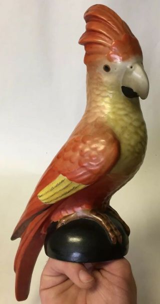 Shade (only) For Vtg Fulper Pottery Porcelain Cockatoo/ Parrot Perfume Lamp