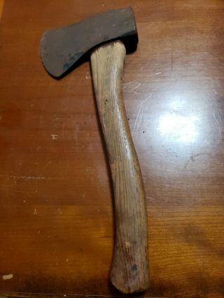 Vintage Plumb Boy Scout Mark Axe Hatchet 3.  3 " All Solid 1.  6lbs