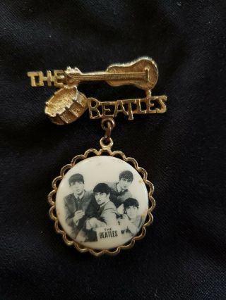 Vintage 1964 The Beatles Brooch Pin By Nems Ltd Styled By Nicky Byrne