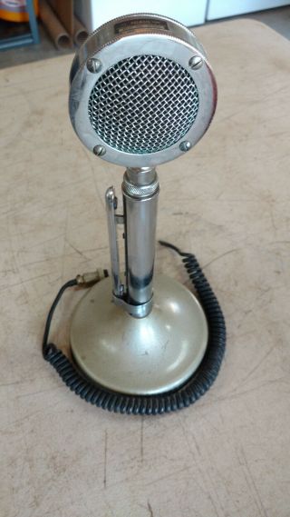 Vintage Astatic Corp.  D - 104 Lollipop Desk Stand Mic Microphone 4 Pin