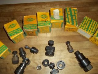 Vintage Greenlee set of 15 Round & others Radio Chassis Punch with/without boxes 7