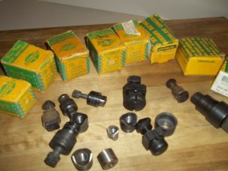 Vintage Greenlee set of 15 Round & others Radio Chassis Punch with/without boxes 8