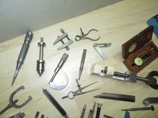 Vintage machinist tools Brown & Sharpe Starrett moore wright Lufkin & more 3