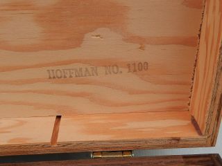 Vintage HOFFMAN’S Wooden Slot Car Box W/Slot Cars & Parts 12