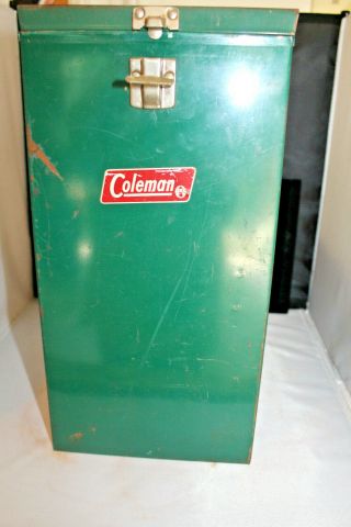 Vintage Coleman Lantern W/ Metal Carry Case