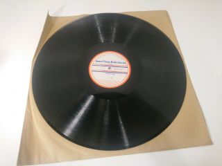 Vintage Supper Club 16 " Transcription Record Armed Forces Radio Service