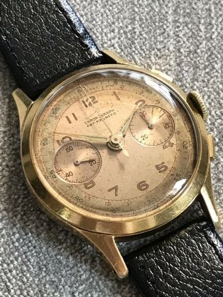 Vintage Swiss Chronograph Wristwatch - Landeron 148 Movement