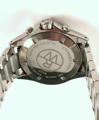 Stunning Raymond Weil Sports Chronograph Men ' s Watch Model 8520 Rare Green Bezel 5