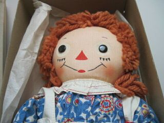 Vintage 1951 Raggedy Ann Doll by Johnny Gruelle Georgene Novelties NY w/Org.  Box 3