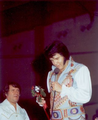 Elvis owned Bicentennial Belt Buckle with Joe Esposito LOA.  RARE. 5