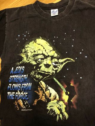 Vintage 1996 Star Wars Return Of The Jedi Yoda Shirt Mens Large 90s Retro
