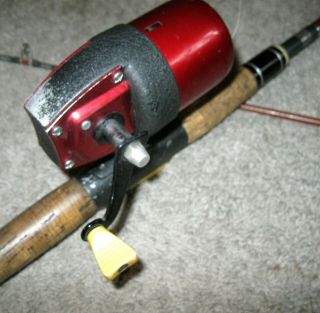 Vintage Bronson True Temper Uni Spin 63L Rod Reel Combo 6 - 1/2 ' 5