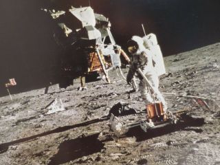 Vintage 1969 NASA Apollo 11 Man on the Moon Landing Orig Photograph Lg 16 