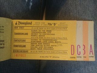 Vintage Disneyland Ticket Book 4