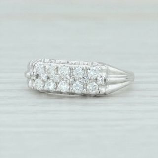. 45ctw Diamond Ring - 14k White Gold Size 7.  5 Anniversary Vintage Women 
