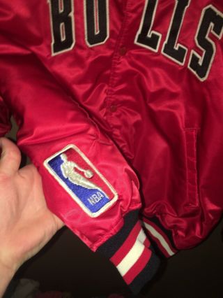 Vintage Chicago Bulls Starter Satin Jacket Men’s XL Red Near 80s 90s Rare 2