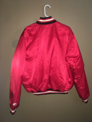 Vintage Chicago Bulls Starter Satin Jacket Men’s XL Red Near 80s 90s Rare 6
