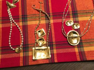carlton ridge jewelry 3 Necklaces,  3 Pairs of Earrings.  Gently. 3