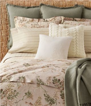 3PC Ralph Lauren Annandale Lindsley KING Comforter Shams Set Antique Floral 2