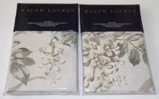 3PC Ralph Lauren Annandale Lindsley KING Comforter Shams Set Antique Floral 3