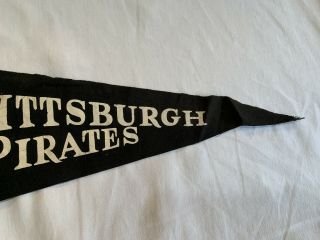 Vintage 1967 Pittsburgh Pirates Felt Souvenir Pennant 30” Pirate Ship 4