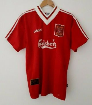 Vintage Liverpool 1995 /96 Home Football Shirt Size Large