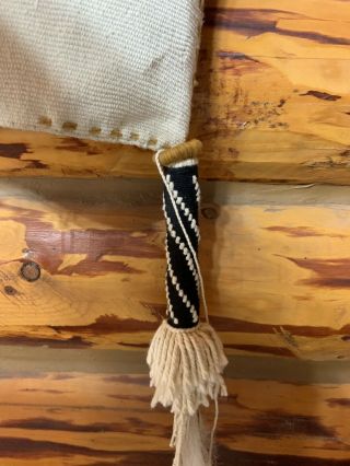 Vintage Hopi Wedding Set Blanket,  Sash,  Moccasins Native American Indian Weaving 4