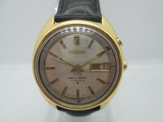VINTAGE SEIKO BELLMATIC 4006 - 6011 DAYDATE GOLDPLATED AUTOMATIC MENS WATCH 2