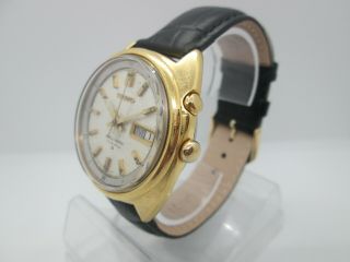 VINTAGE SEIKO BELLMATIC 4006 - 6011 DAYDATE GOLDPLATED AUTOMATIC MENS WATCH 4