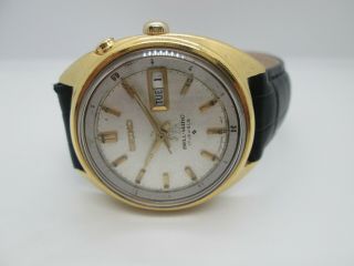 VINTAGE SEIKO BELLMATIC 4006 - 6011 DAYDATE GOLDPLATED AUTOMATIC MENS WATCH 5