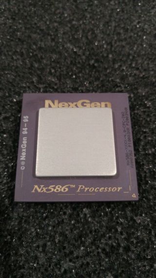 Nexgen Nx586 Vintage Cpu,  Nx586 - Xxxx - 4.  0 - Cpc - 202,  Gold