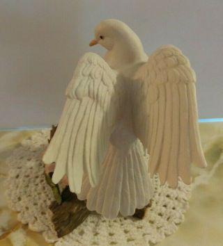 Vintage Home Interiors Dove with babies NATURE ' S PROMISE Classic Porcelain 1996 4