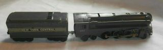Vintage Lionel O Scale 2 - 6 - 4 York Central 221 Train Engine & Tender 2