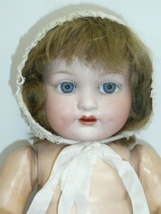 Antique 16 " German Am 985 6 W/baby Blue Sleep Eyes,  As Found,  Perfect Head