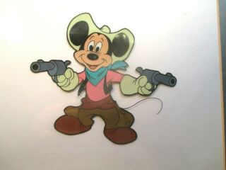 Rare Disney Animation Cel of Mickey Mouse as a Cowboy 2