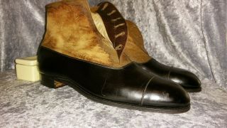 Nos Unworn Bespoke French 1900 20s Us 9.  5 Edwardian Antique Vtg Mens Boots Shoes